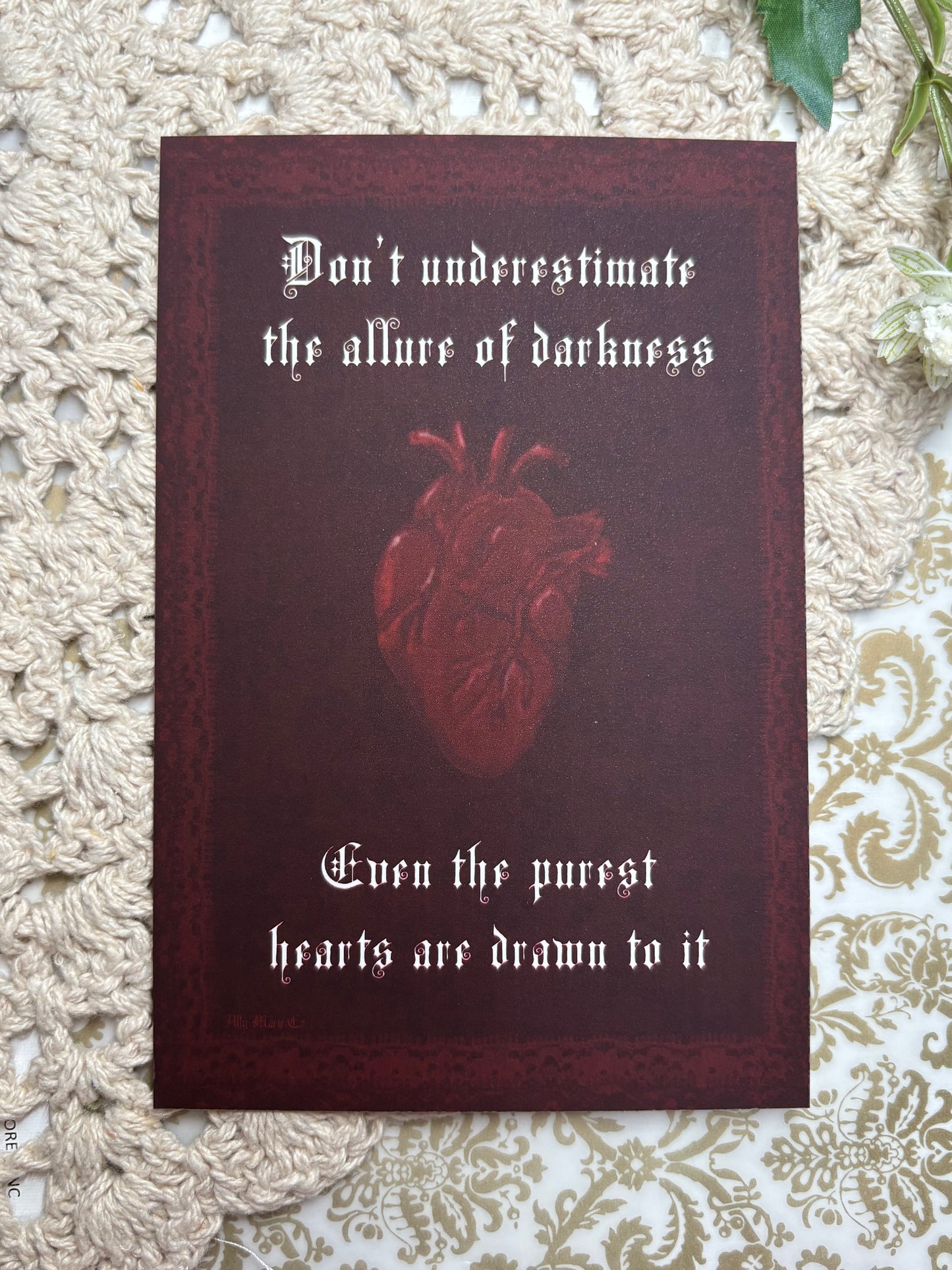 Allure Of Darkness Art Print