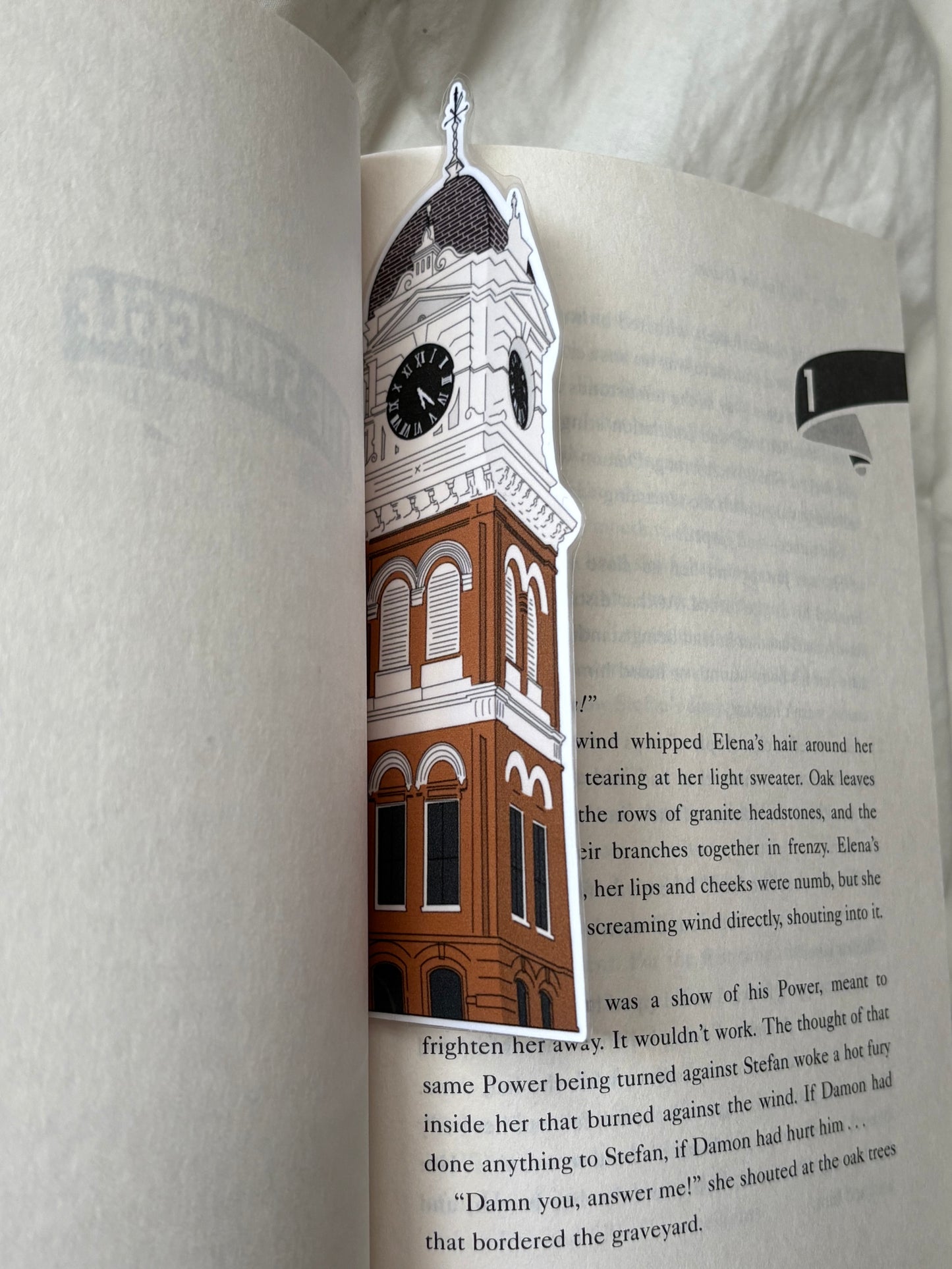 Clocktower Bookmark Laminated 2.5x6 inches