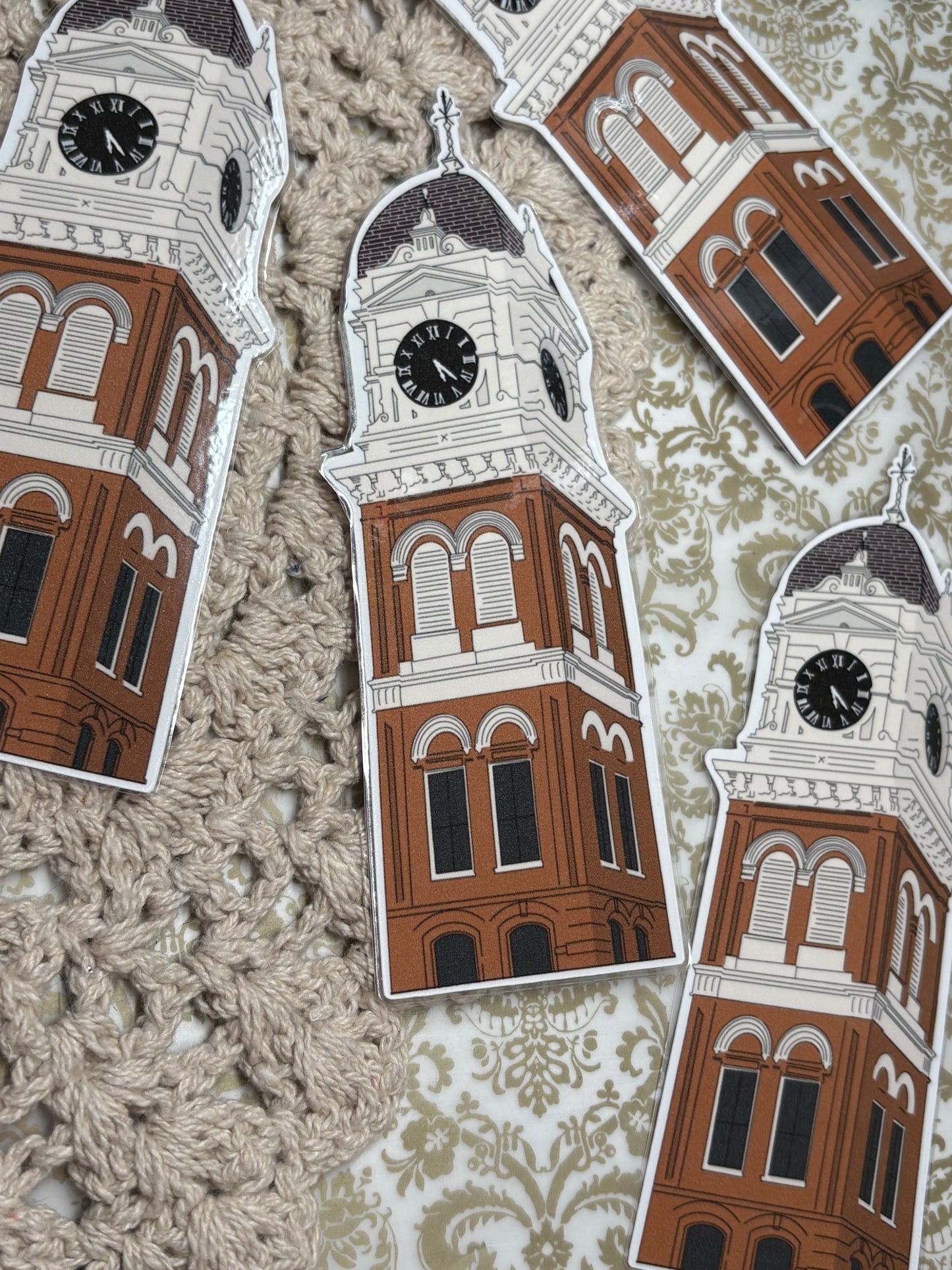 Clocktower Bookmark Laminated 2.5x6 inches