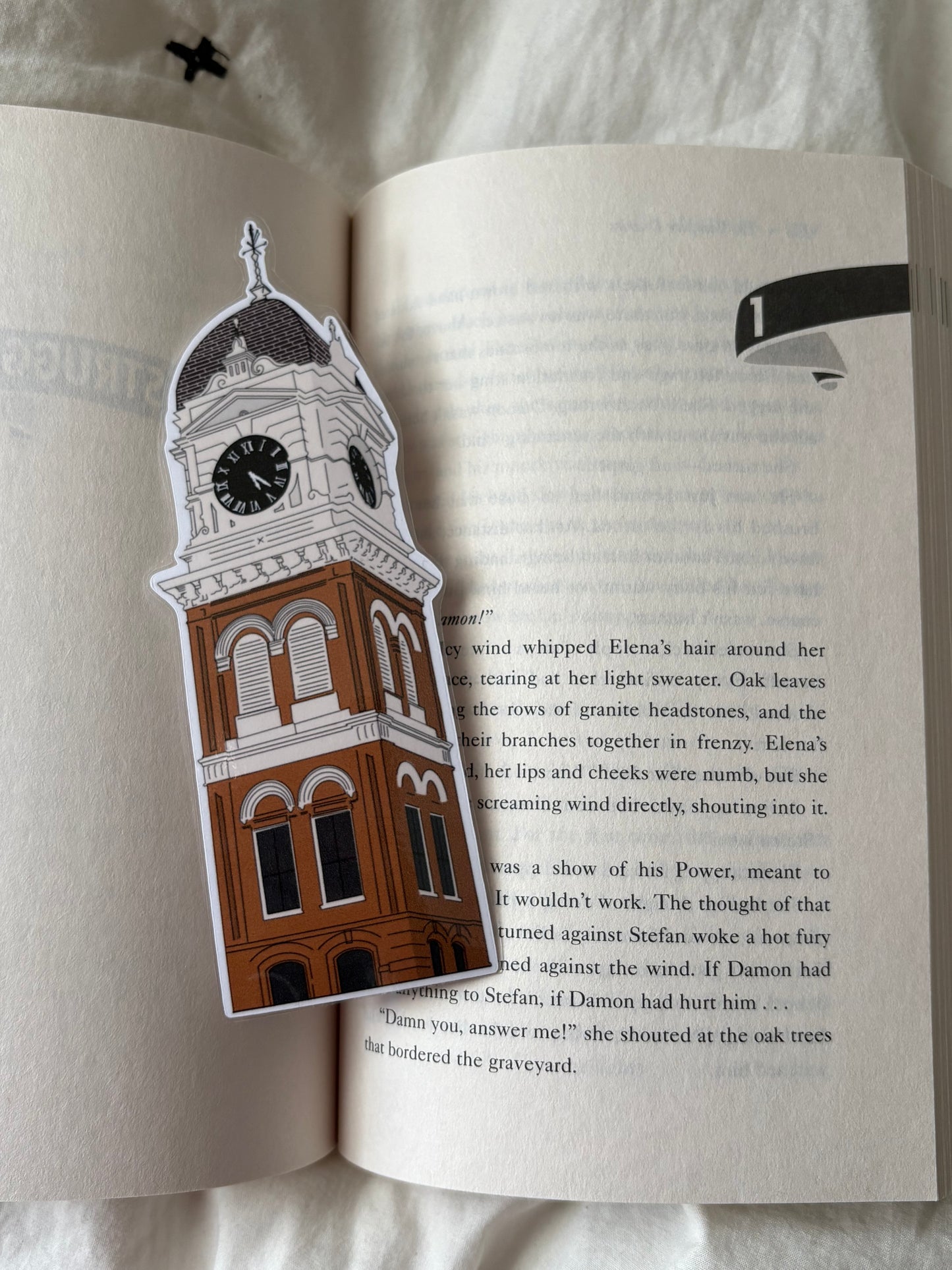 Clocktower Bookmark Laminated 2.5x6 inches