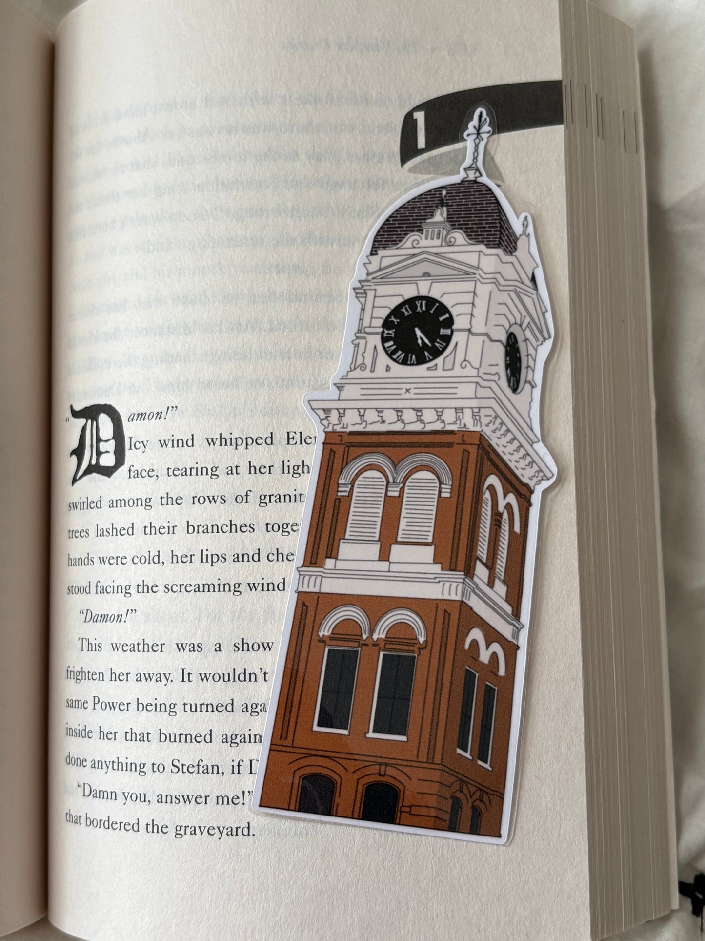 Clocktower Bookmark Laminated 2.5x6 inches