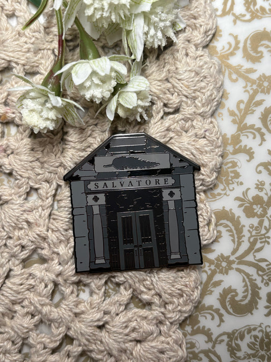 Salvatore Crypt 2in Enamel Pin