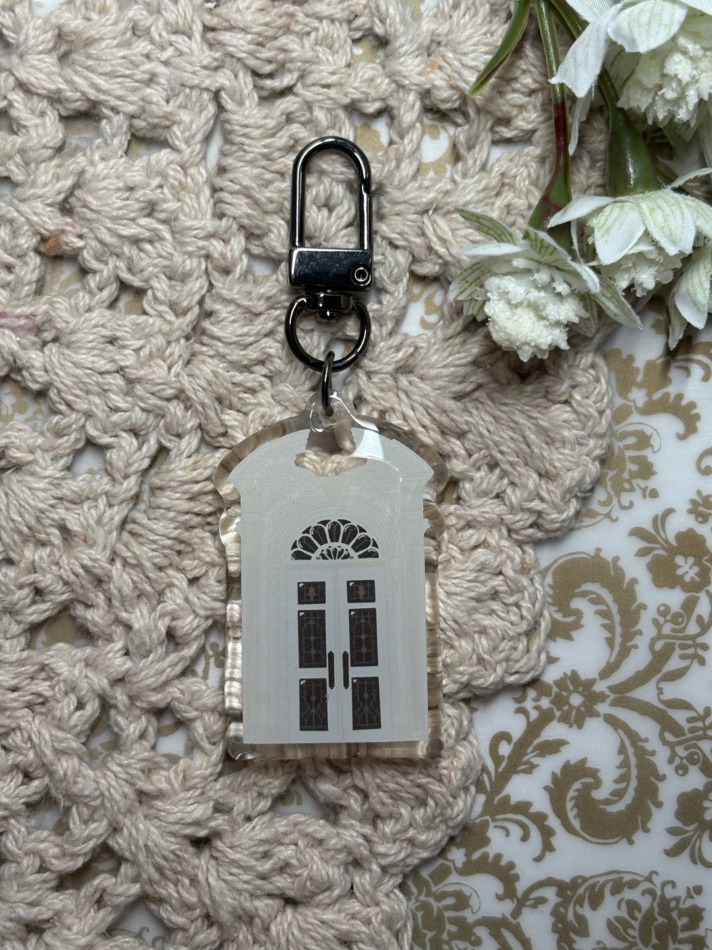 Lockwood Mansion Door Acrylic Keychain