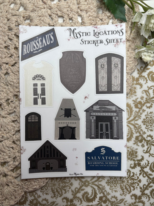 Mystic Locations Sticker Sheet