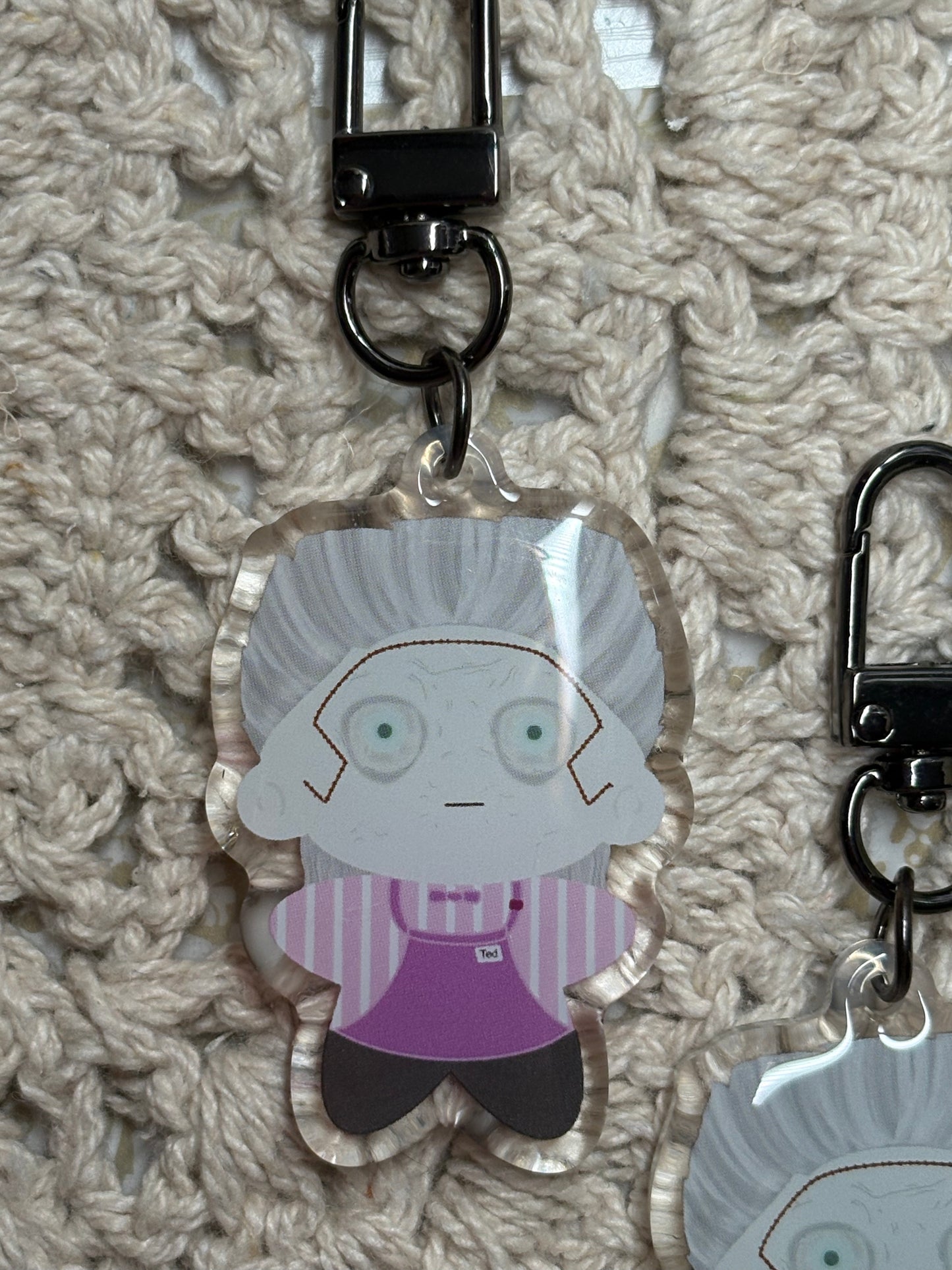 The Necromancer & Ted Keychains